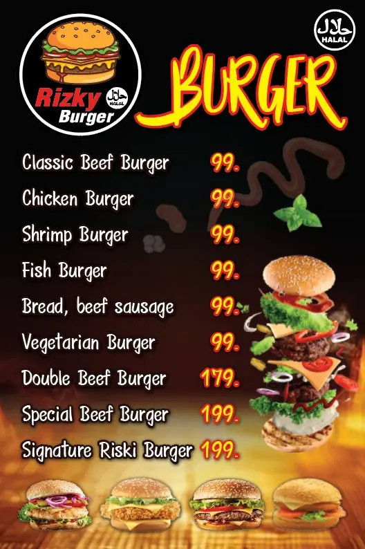 RISKY BURGER ( Halal )