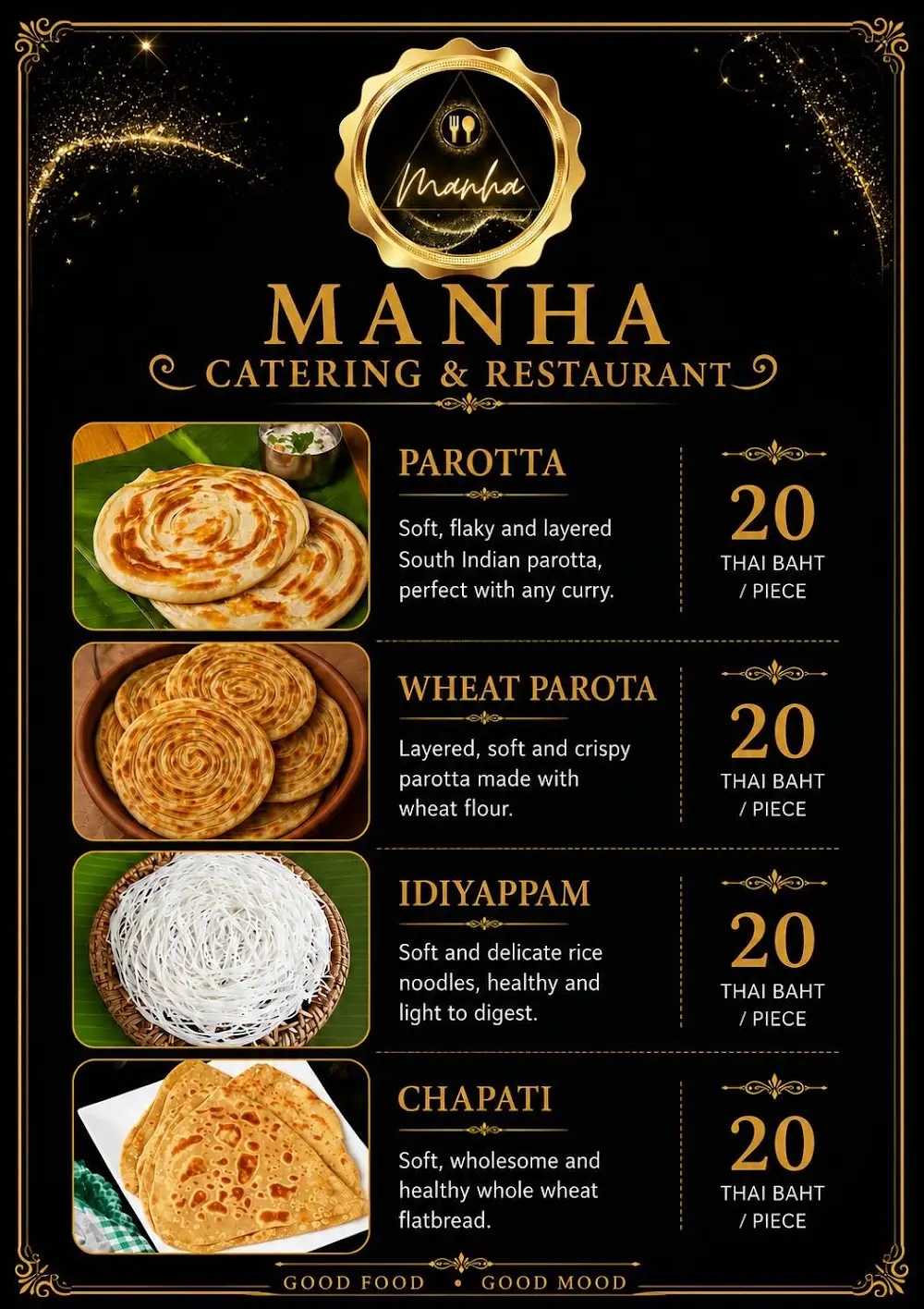 Manha Restaurant & Catering | Halal food | Indian food